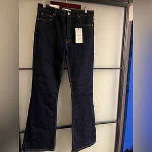 ZARA High-Waist Skinny Flare Jeans – Jack Blue | Size 12 | Like New